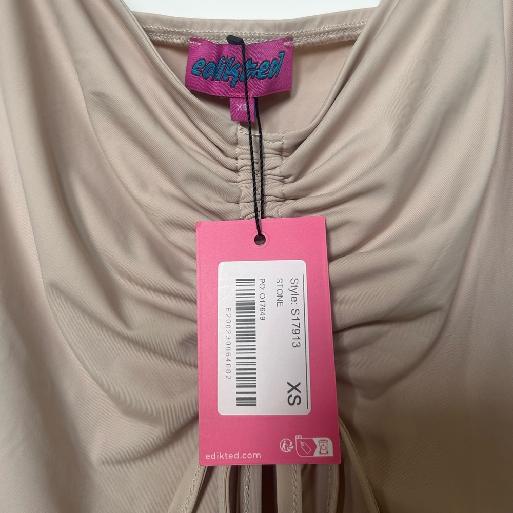 Edikted Stone Ruched Camisole Top - Picture 5 of 5
